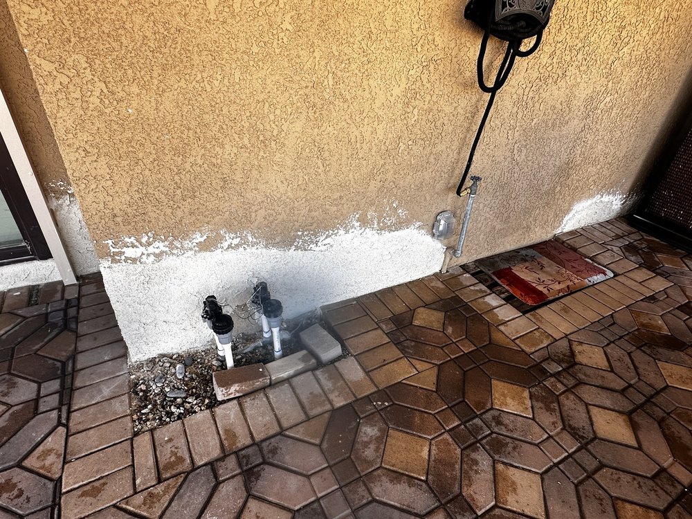 New stucco, matched perfectly