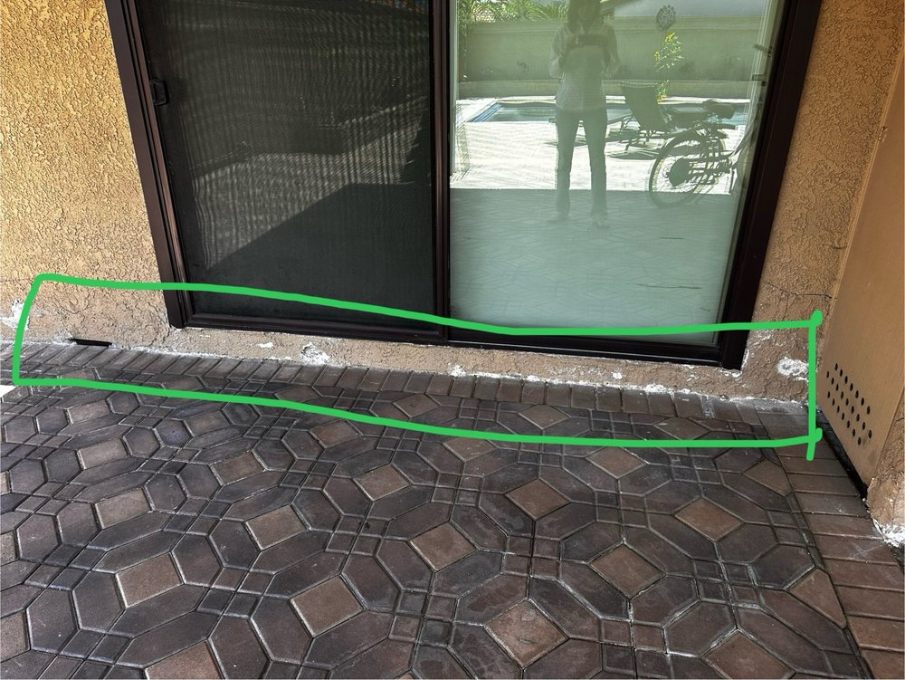 Before: stucco falling off